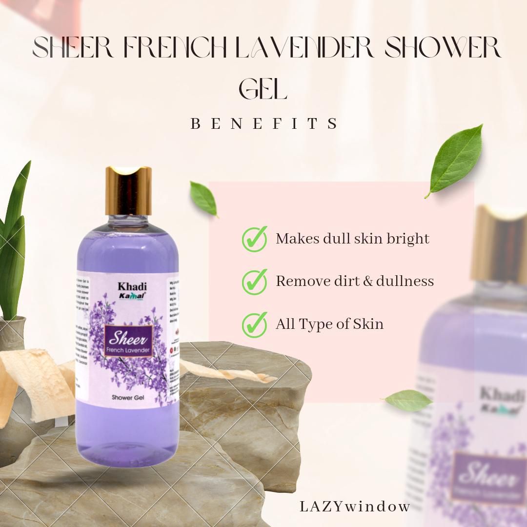 Khadi Kamal Herbal Pure Natural & Organic  Body Shower Gel Pack of 5 - AmazingBaba