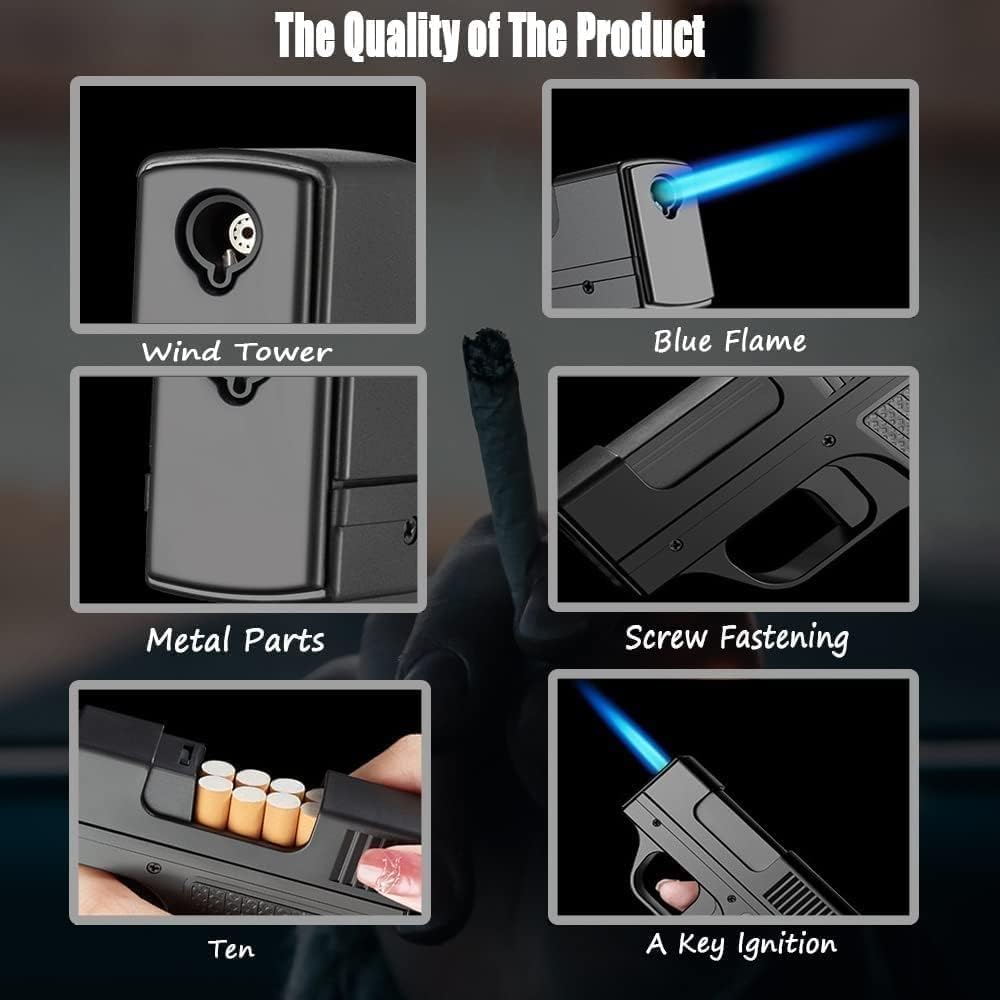 PIKFOS Outdoor BBQ Kitchen Cooking Pistol Grip Spray Gun Gas Lighter - AmazingBaba