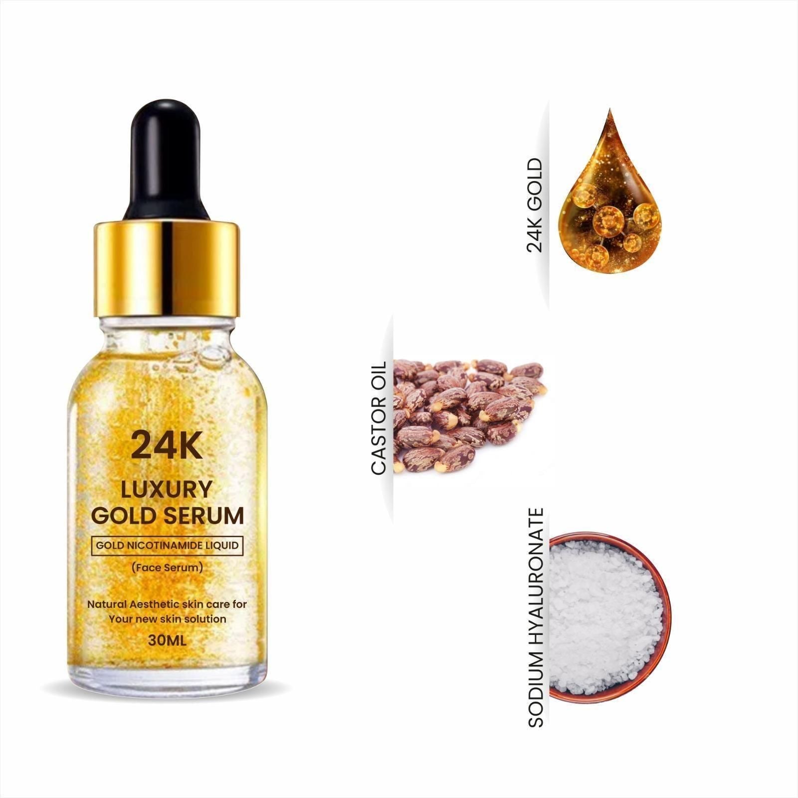 24K Gold Face Serum - AmazingBaba