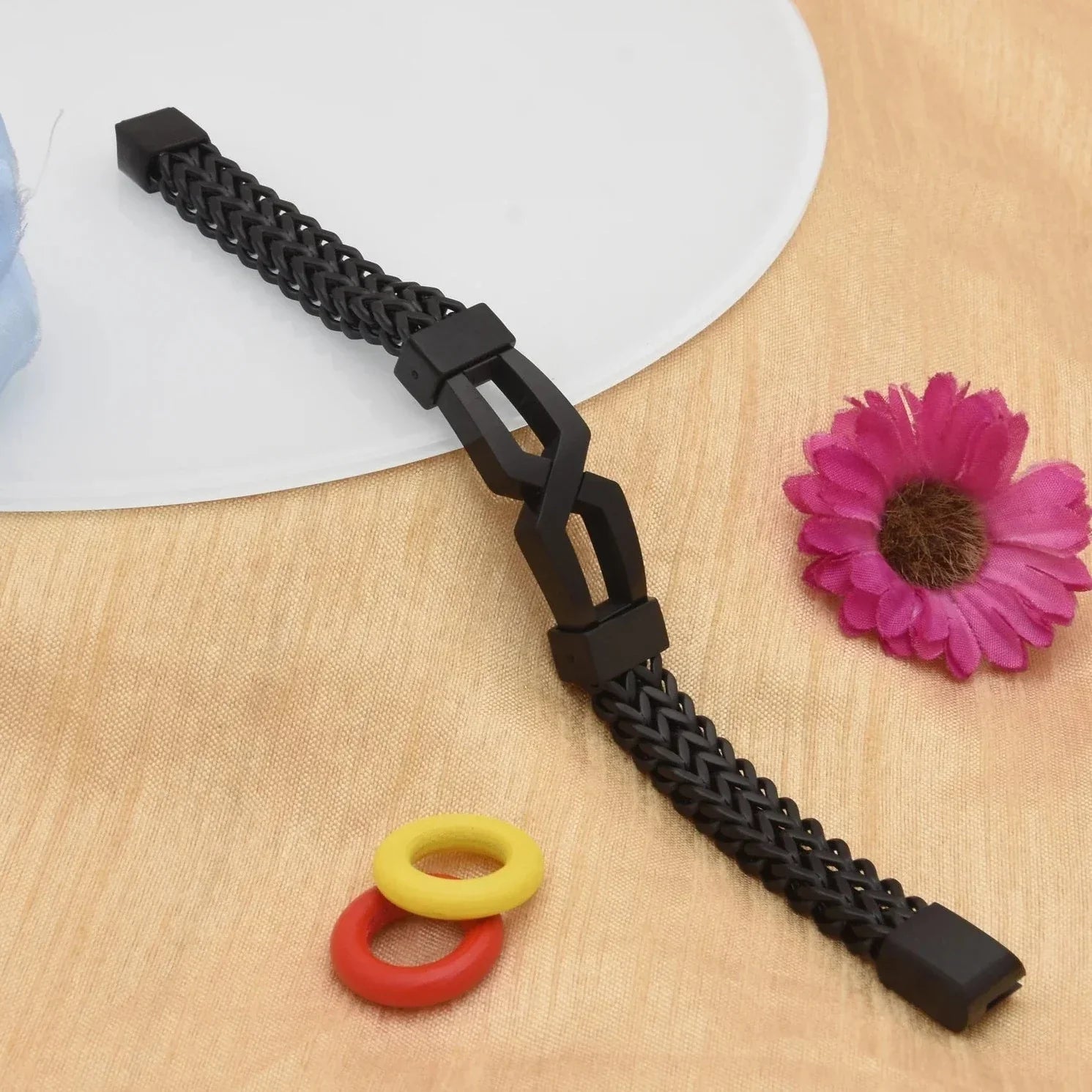 Brilliant Design Premium-Grade Quality Black Color Bracelet - Style C304 - AmazingBaba