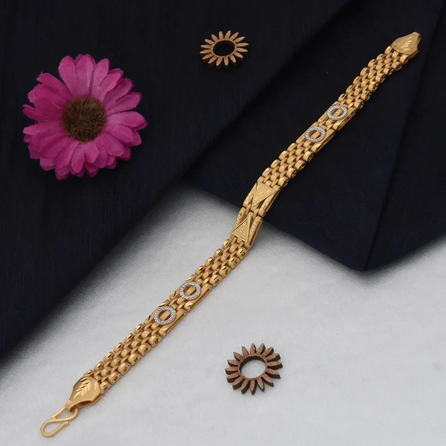 1 Gram Gold Plated Exquisite Design High-Quality Bracelet - Style C483 - AmazingBaba