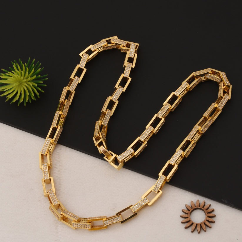 Finely Detailed Design with Diamond Delicate Design Chain for Men - Style C302 - AmazingBaba