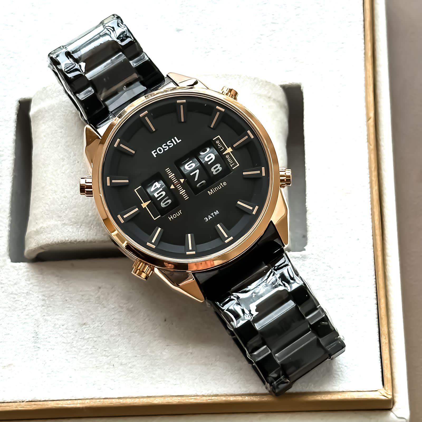 Amazing Drum Roller Rose Gold Men's Watch - AmazingBaba