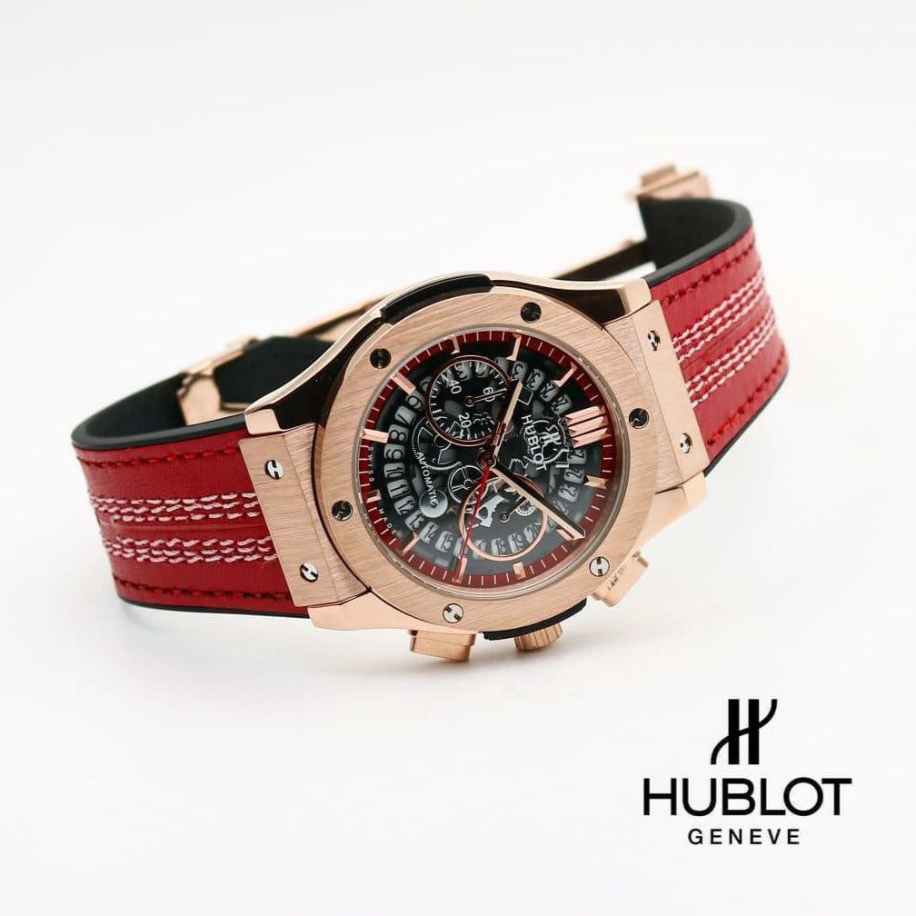 Amazing Red Sporty style leather Men's Watch - AmazingBaba