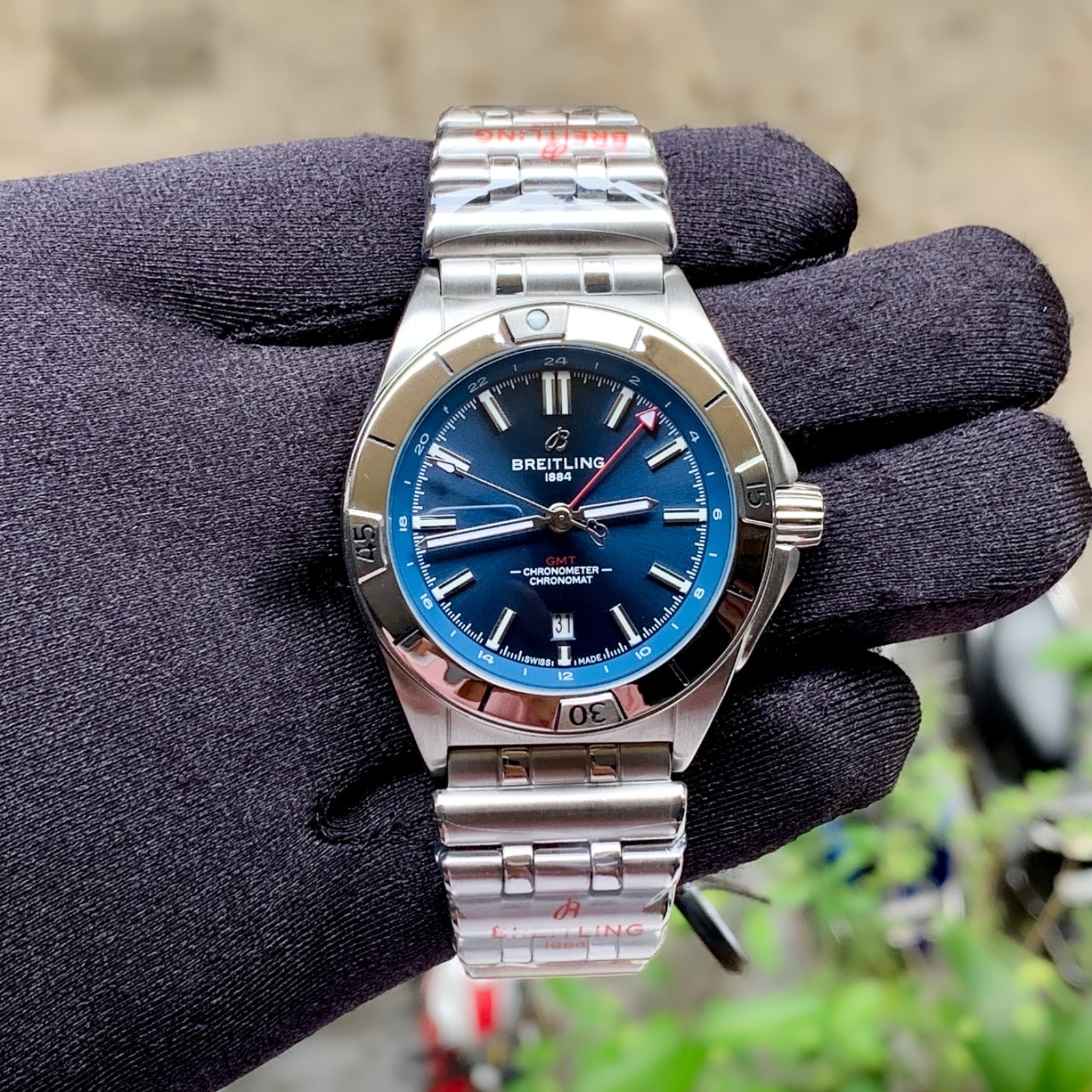 Sporty Chronomat Gmt 40 watch - AmazingBaba