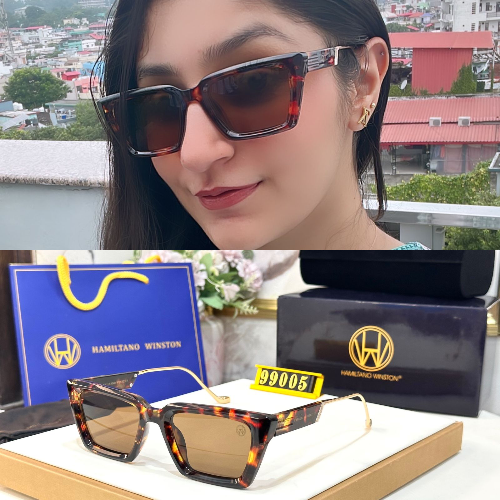 UV Protected Elegance of the Winston Sunglasses - AmazingBaba