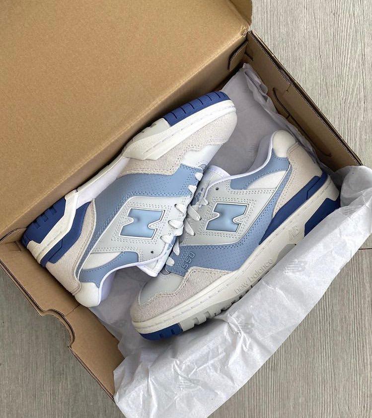 Nb 550 Summer Foks Blue Shoes - AmazingBaba