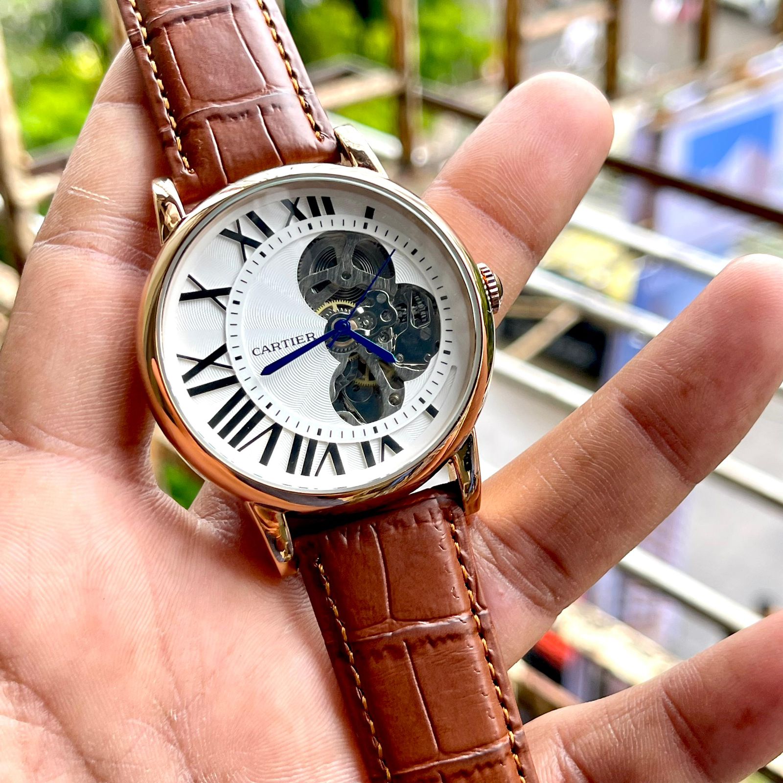 Amazing Luxury Brown leather watch - AmazingBaba