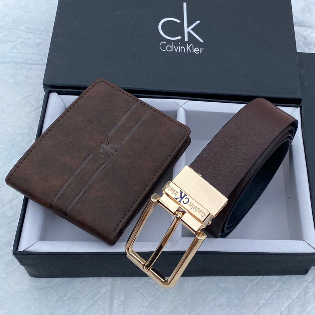 Luxury CK Wallet Belt Combo