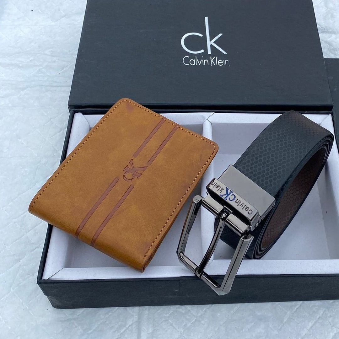 Luxury CK Wallet Belt Combo