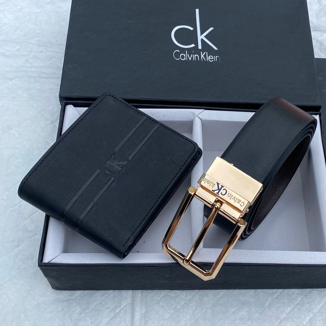 Luxury CK Wallet Belt Combo