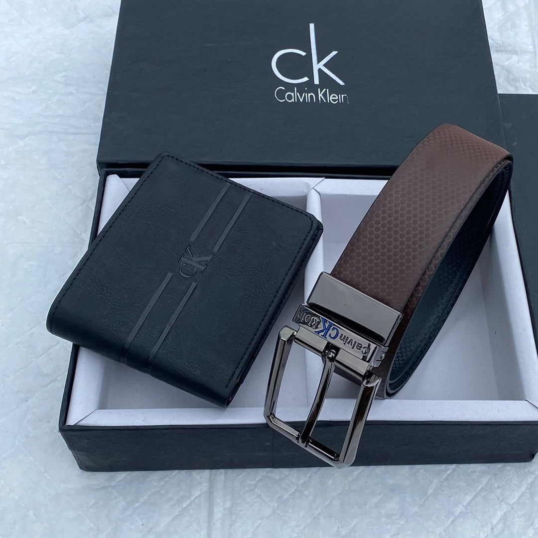 Luxury CK Wallet Belt Combo