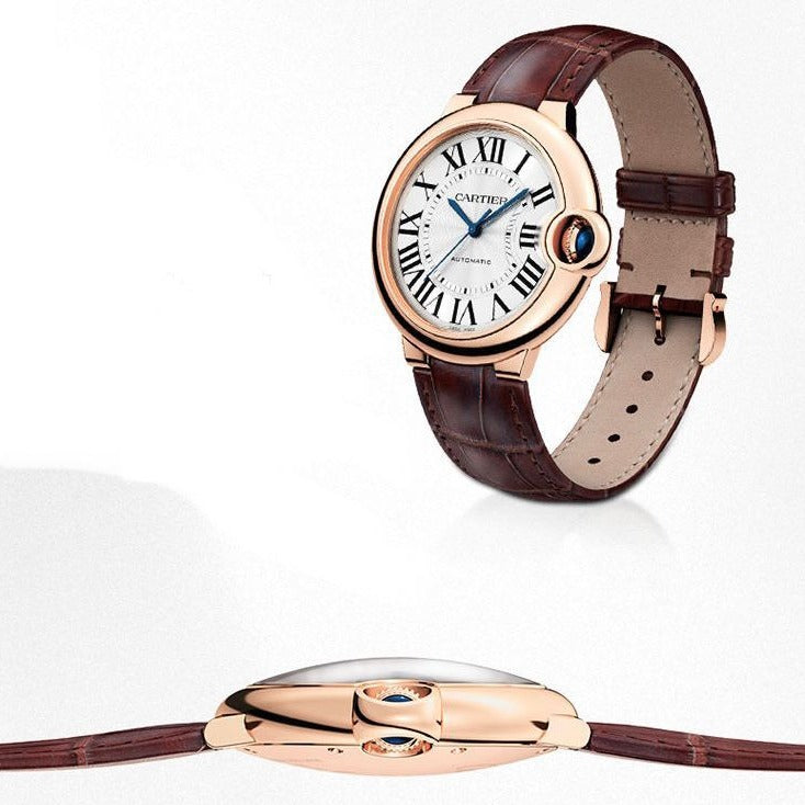 Amazing CR Brown Leather Belt watch - AmazingBaba