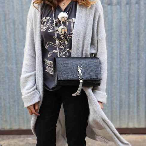 Laurent Crocodile Side Sling Bag - AmazingBaba