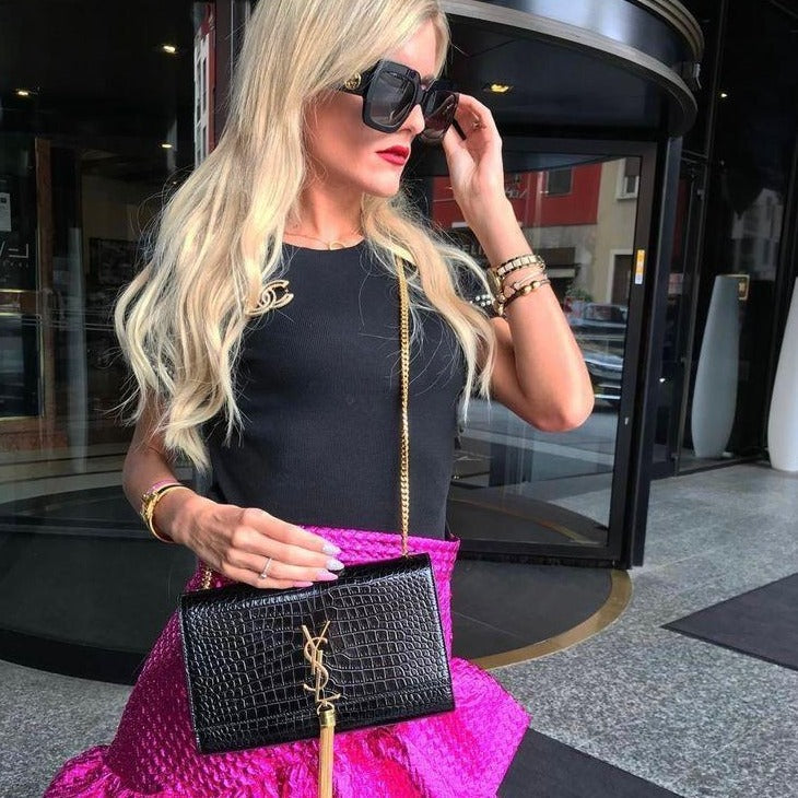 Laurent Crocodile Side Sling Bag - AmazingBaba