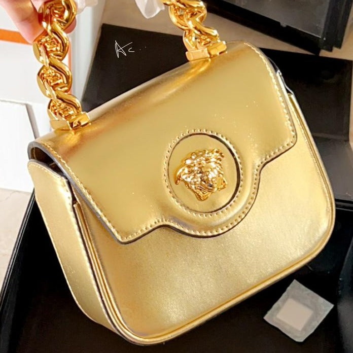 Patent Leather ‘LaMedusa’ small Genuine leather Bag - AmazingBaba