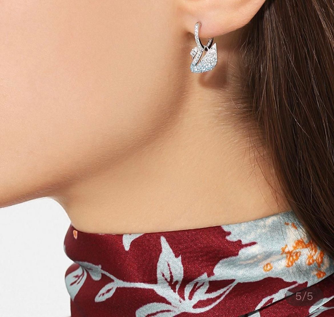 Swarovski Iconic Swan Pierced Earrings