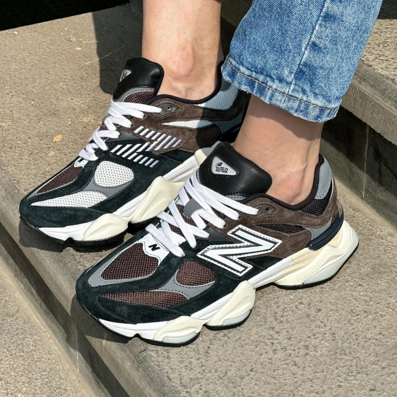 Nb 9060 black brown shoes