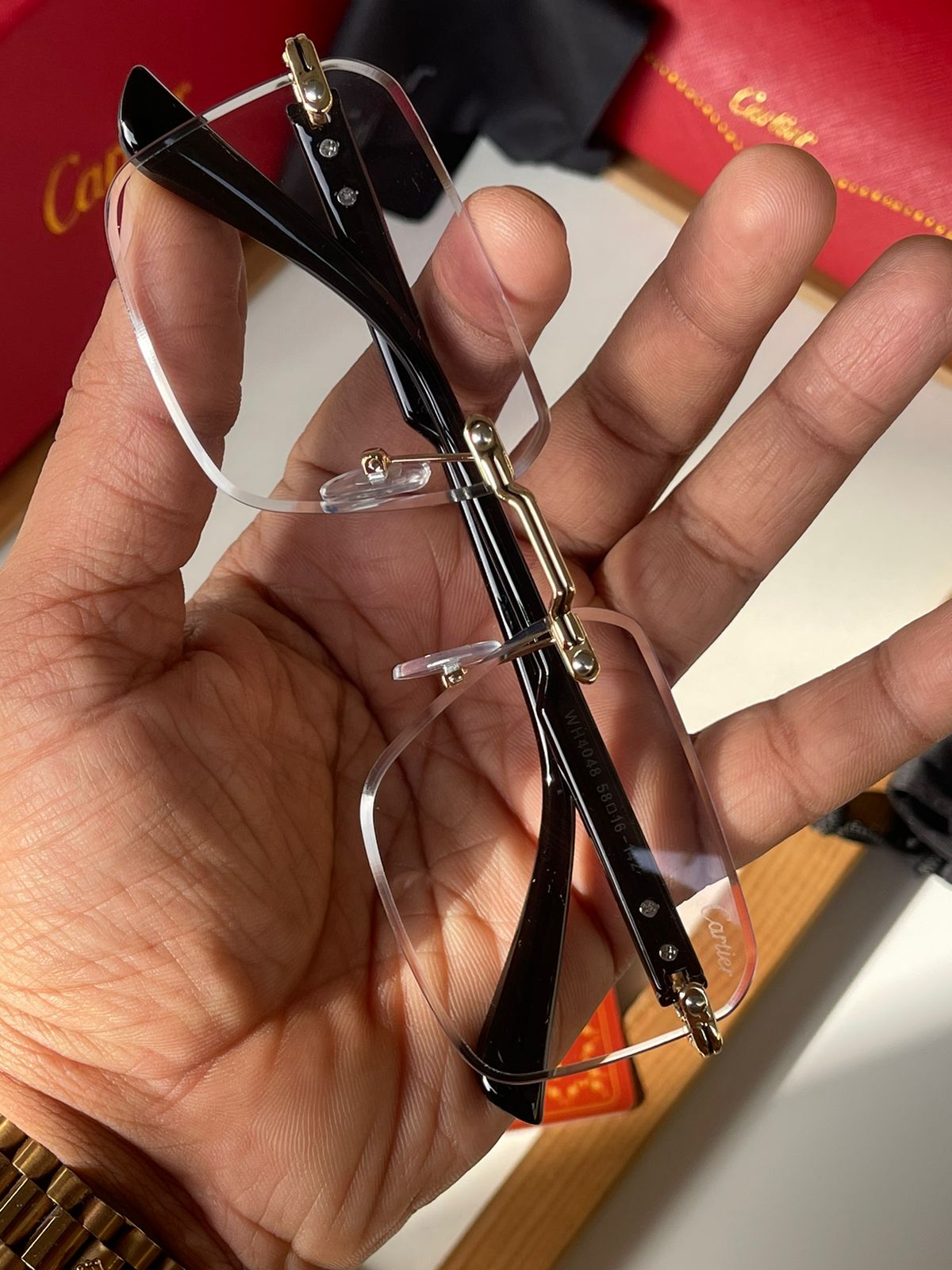 CARTIER-TRANSPARENT LENS