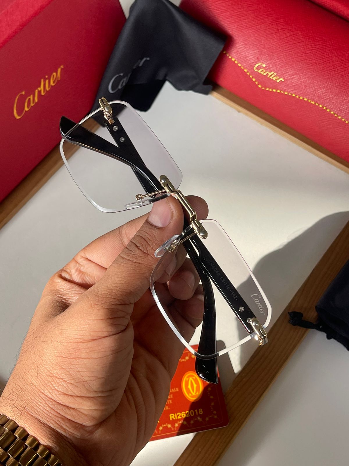 CARTIER-TRANSPARENT LENS