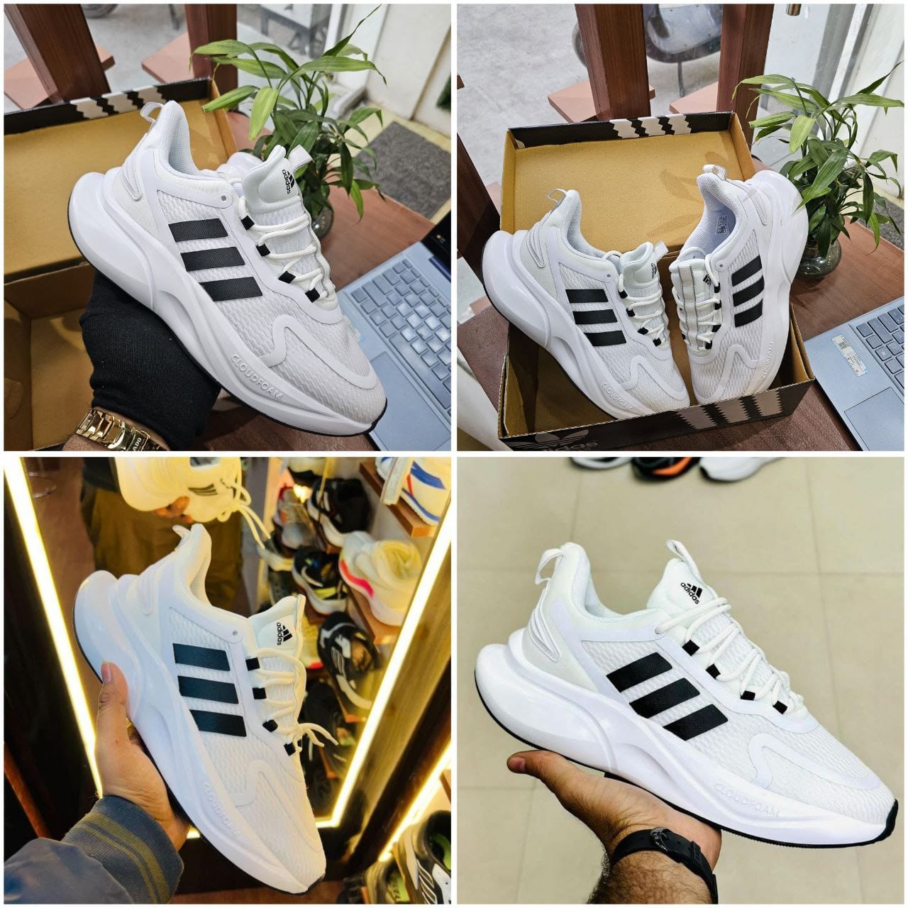 ADIDAS ALPHA BOUNCE WHITE