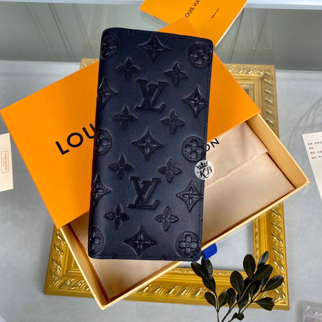 NEW LOUIS VUITTON BRAZZA WALLET MONOGRAM CANVAS MEN'S LONG