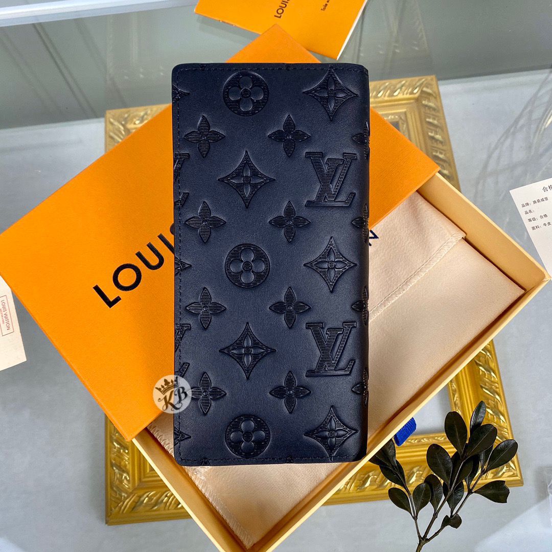 NEW LOUIS VUITTON BRAZZA WALLET MONOGRAM CANVAS MEN'S LONG
