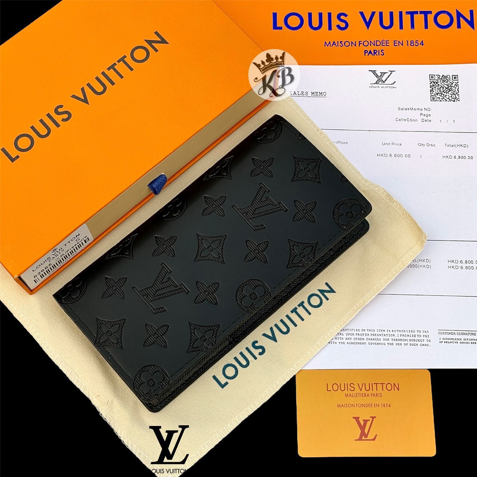 NEW LOUIS VUITTON BRAZZA WALLET MONOGRAM CANVAS MEN'S LONG