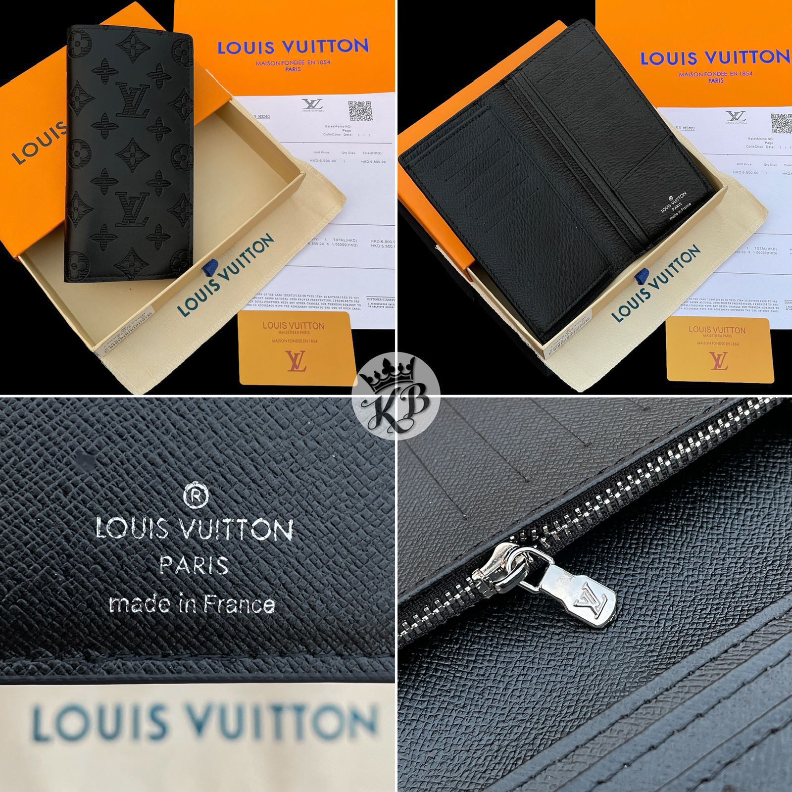 NEW LOUIS VUITTON BRAZZA WALLET MONOGRAM CANVAS MEN'S LONG
