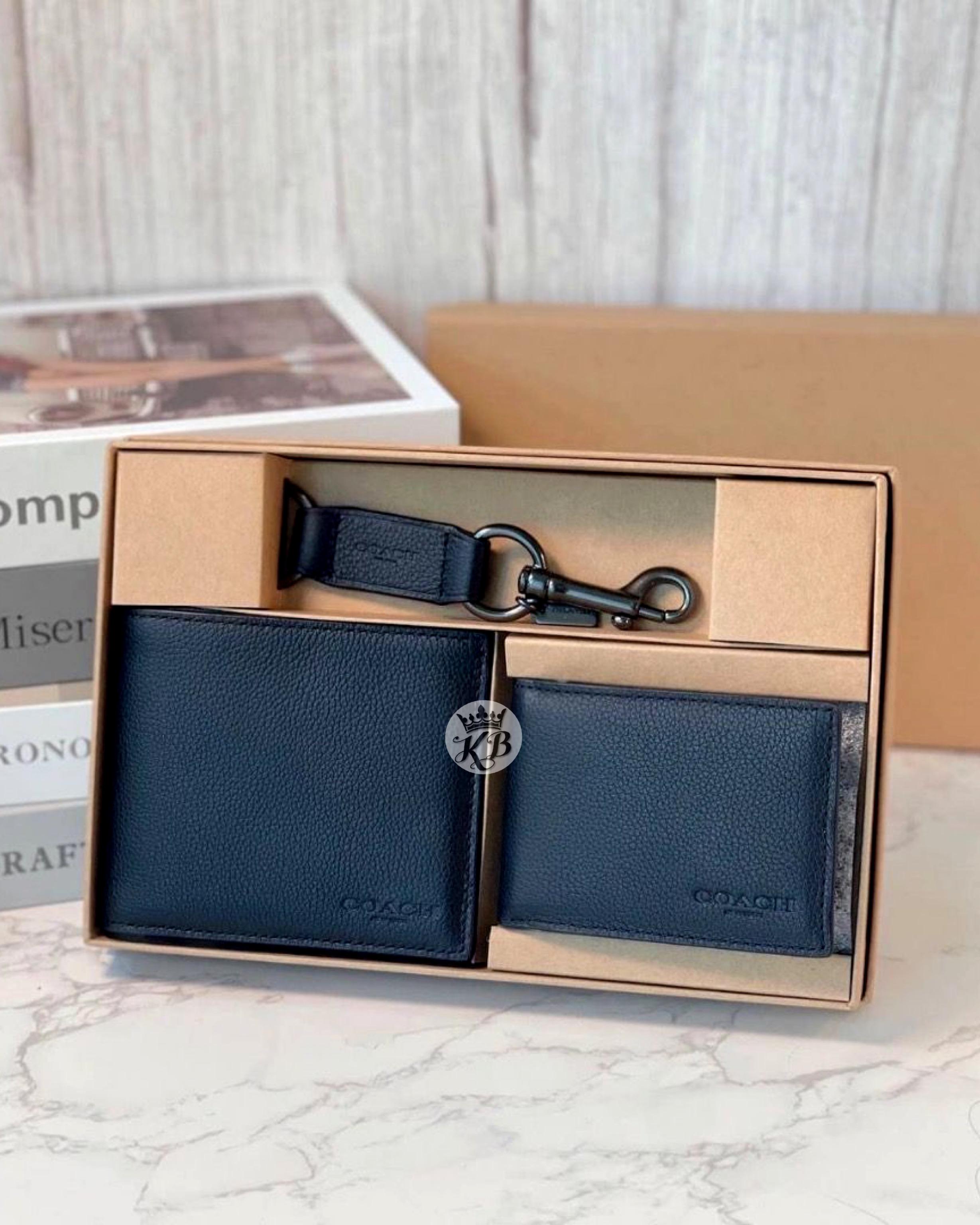 COACH 3 IN 1 WALLET GIFT SET IN SIGNATURE LEATHER