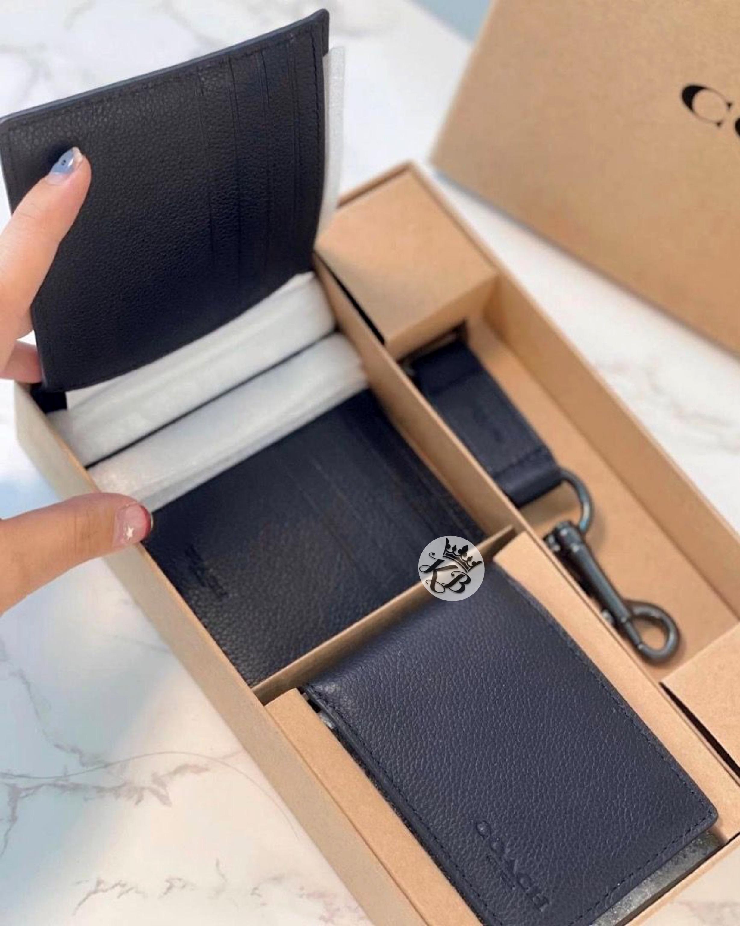 COACH 3 IN 1 WALLET GIFT SET IN SIGNATURE LEATHER