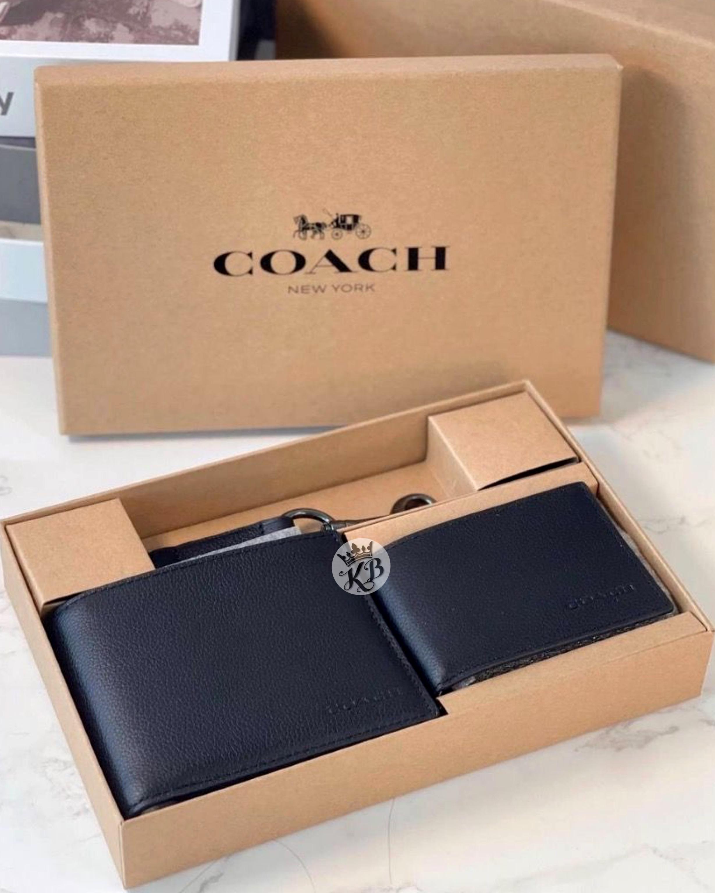 COACH 3 IN 1 WALLET GIFT SET IN SIGNATURE LEATHER