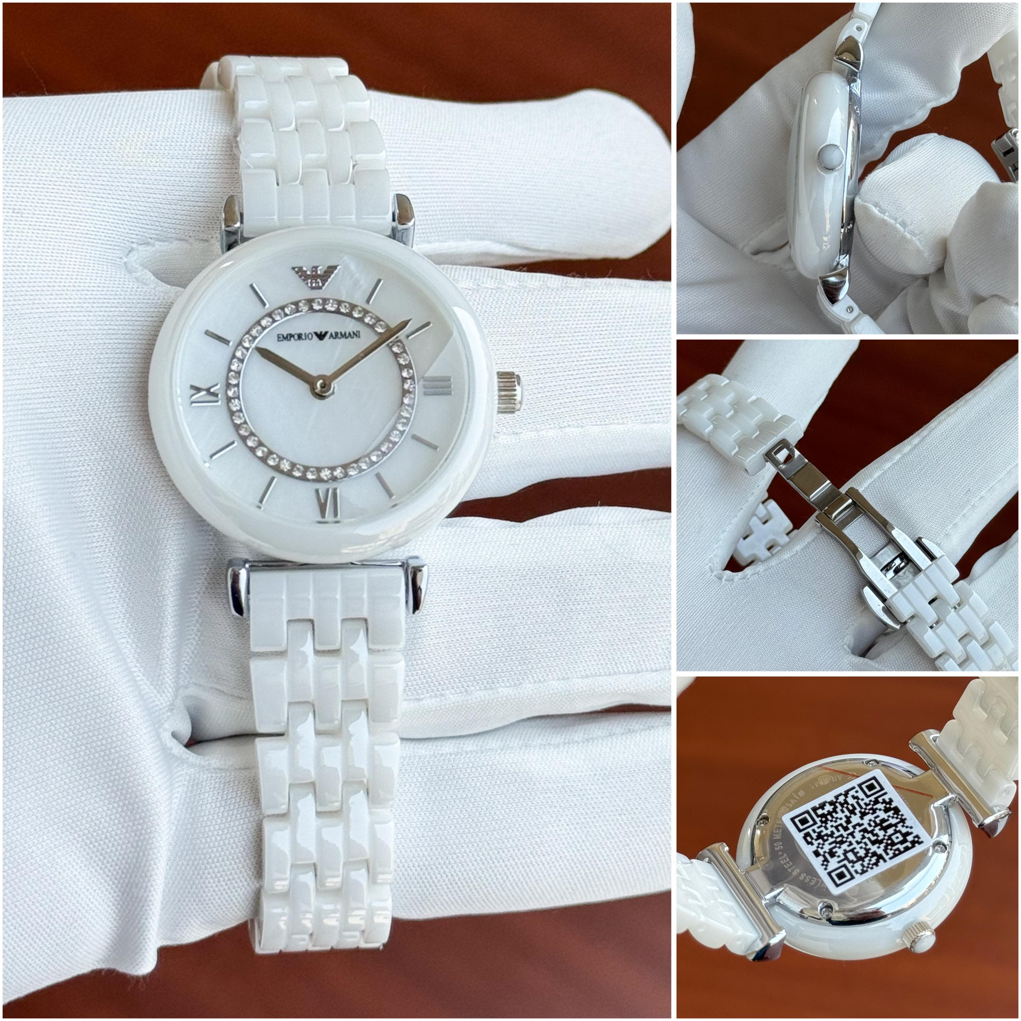 Women's White Ceramic Elegant Watch