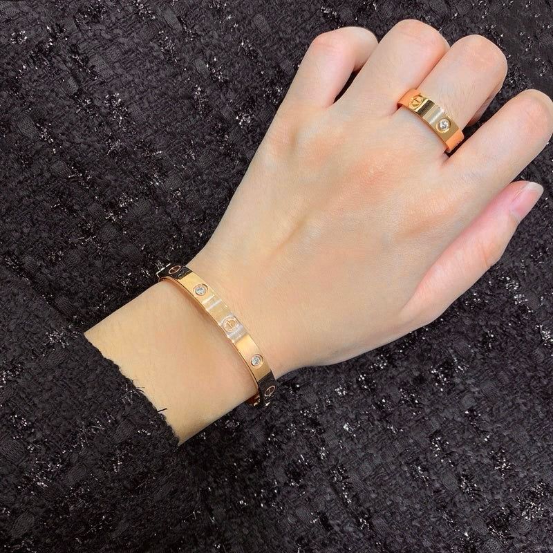 Cartier love bracelet with ring