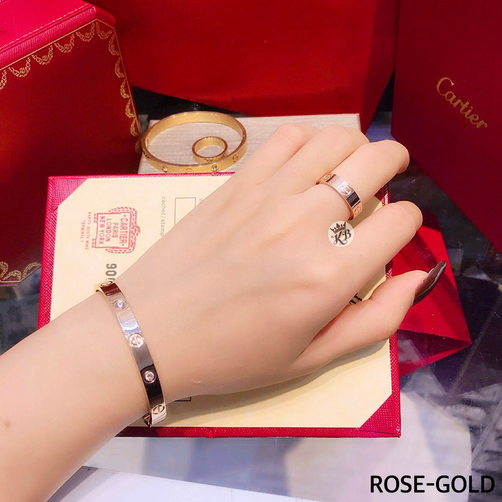 Cartier love bracelet with ring