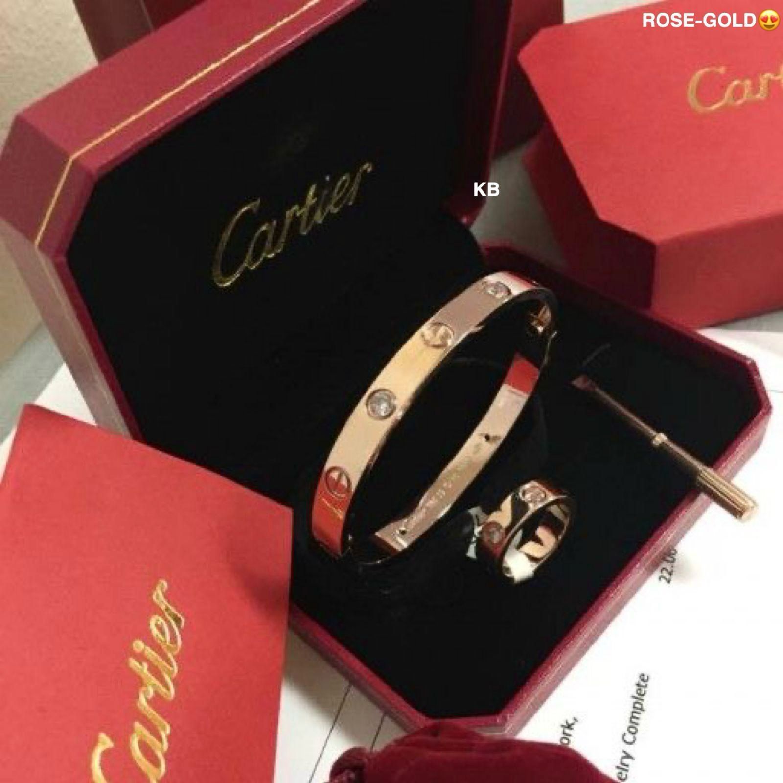 Cartier love bracelet with ring