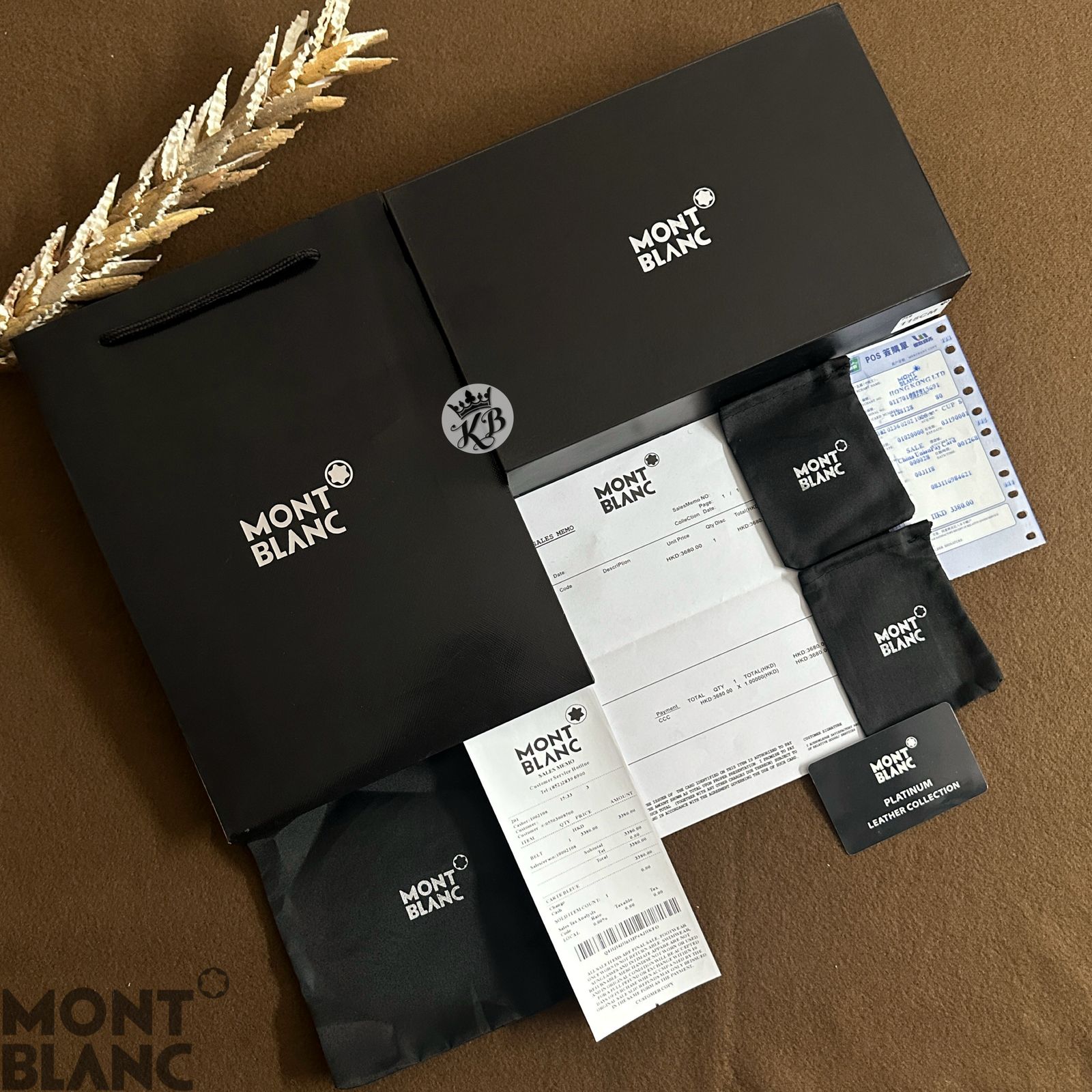 Mb double buckle set belt