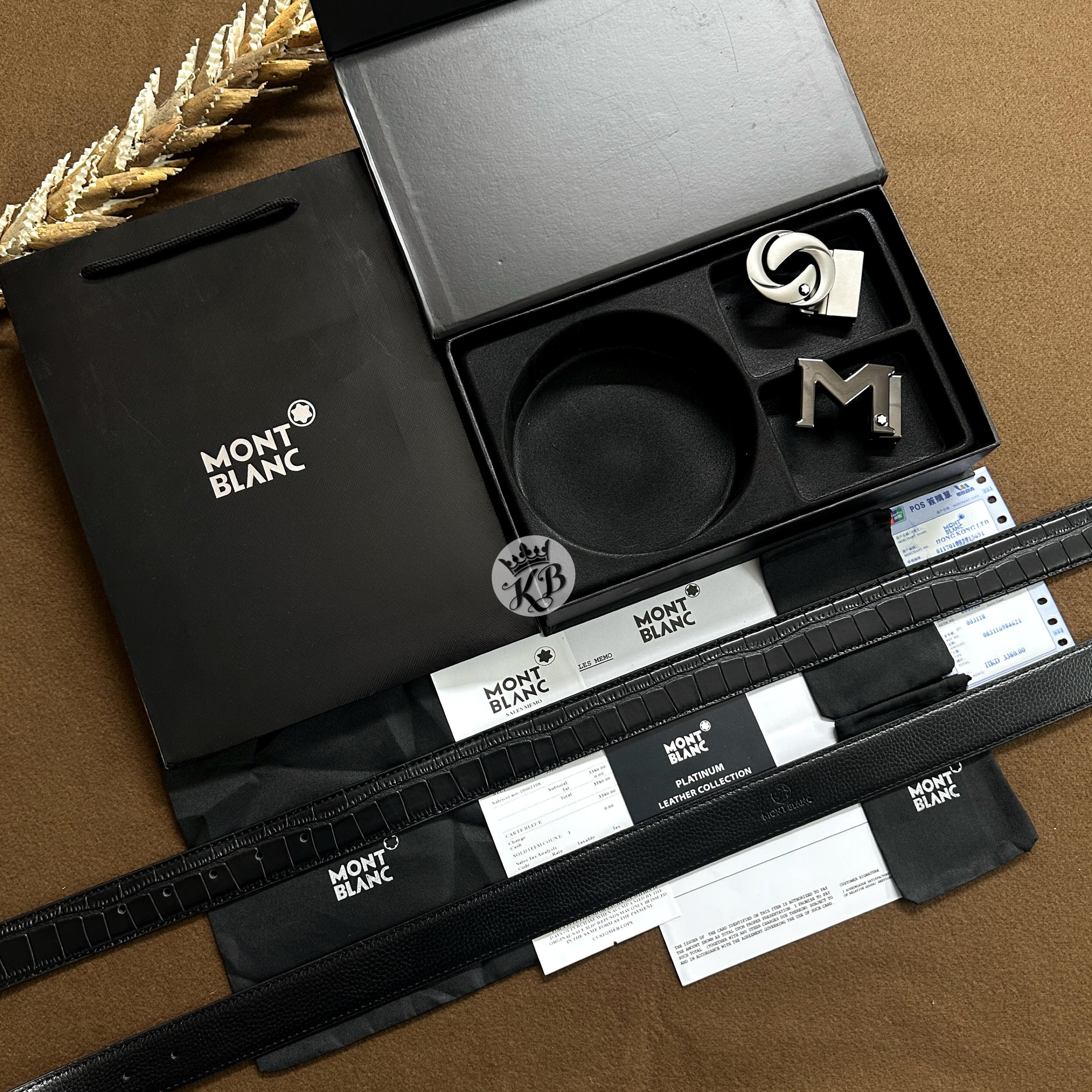 Mb double buckle set belt