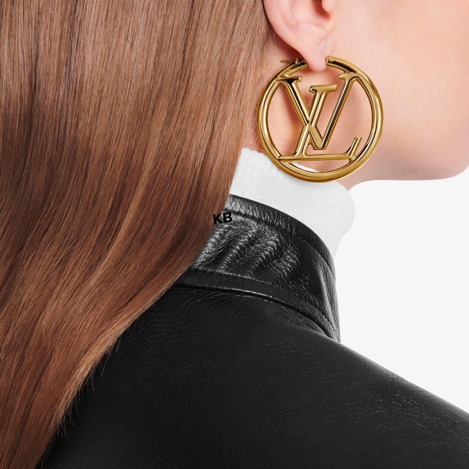 Lv hoop earrings