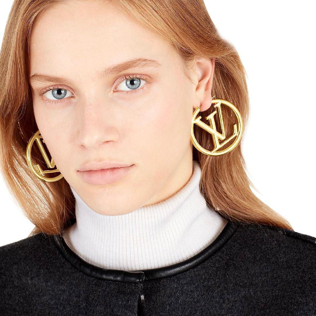 Lv hoop earrings
