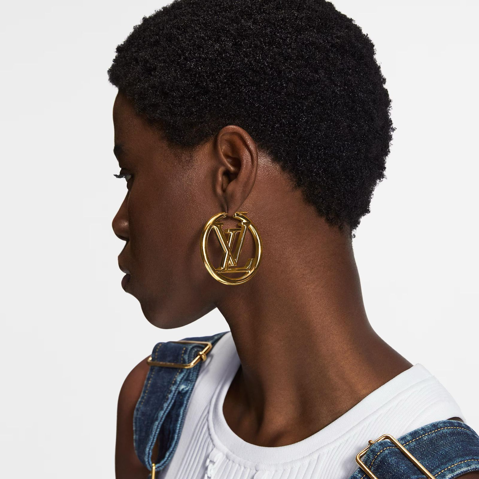 Lv hoop earrings