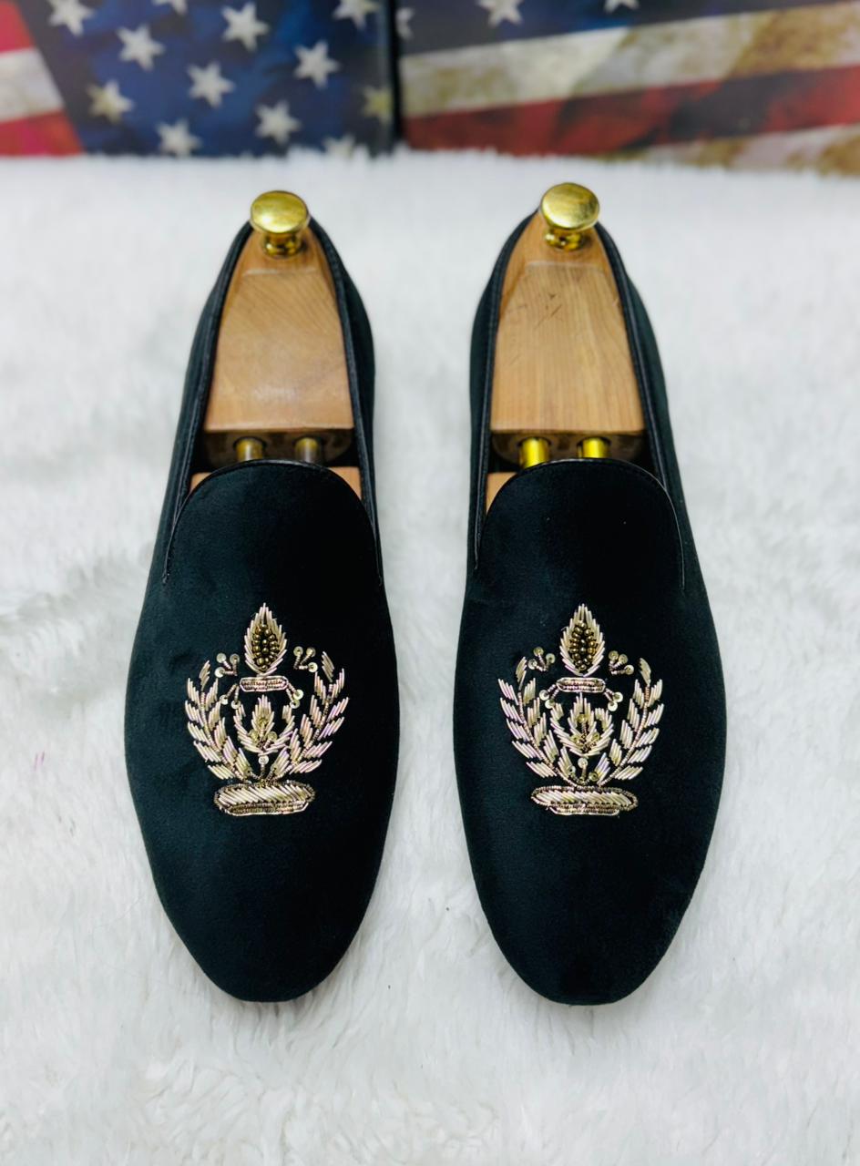 Handmade Embroidered Loafer shoes