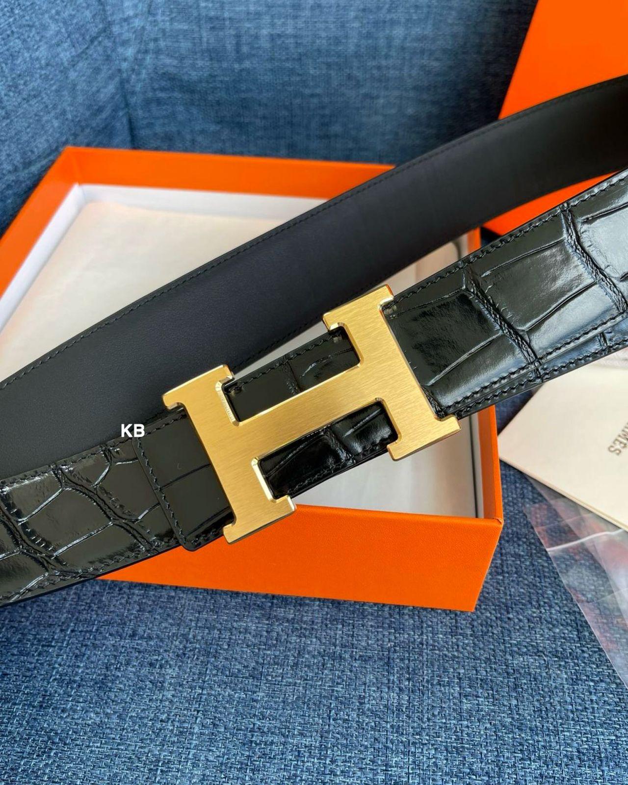 Constance Alligator Leather Belt