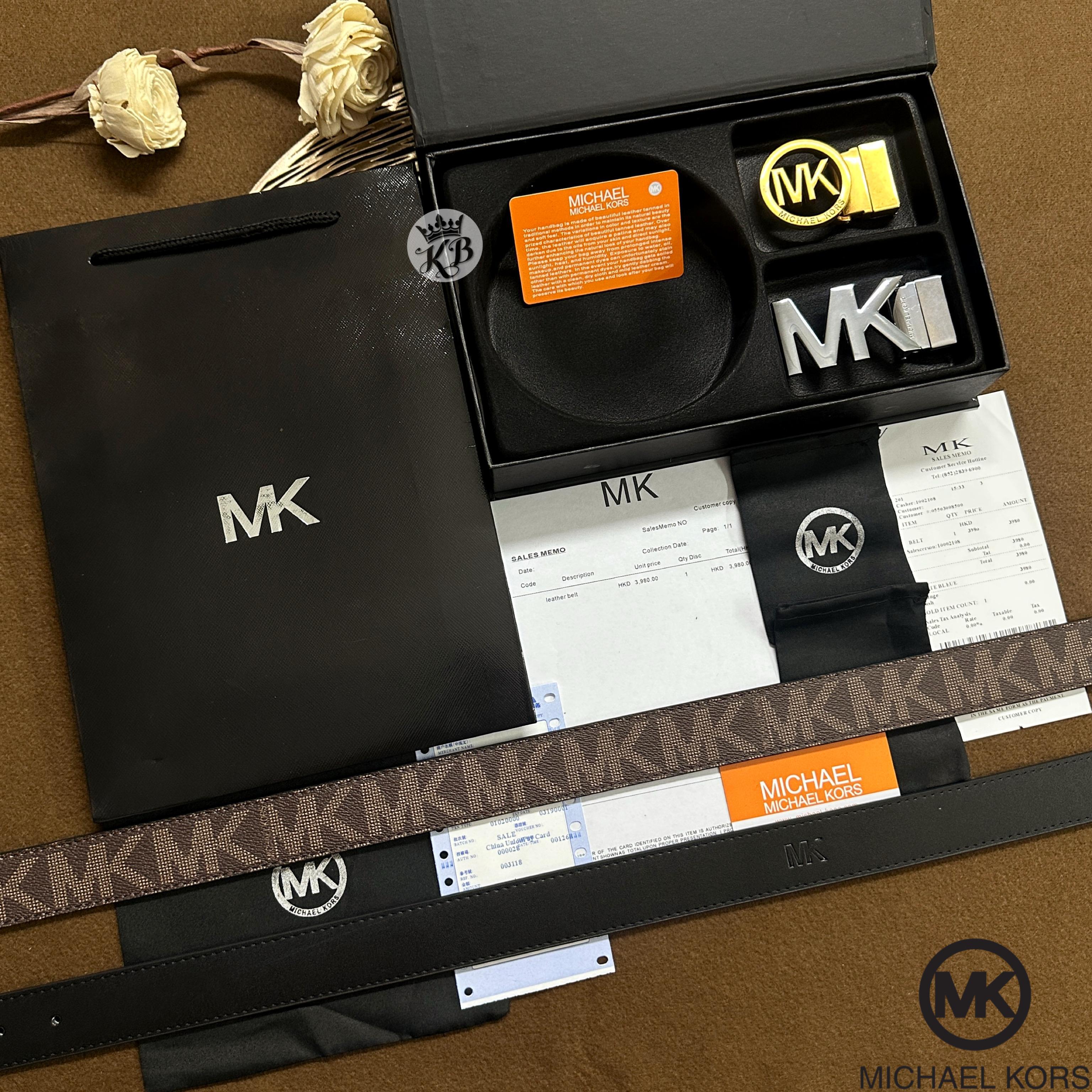 Mk double Buckle Belt set