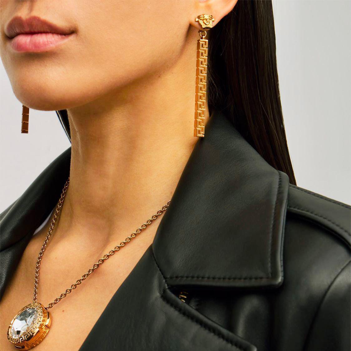 Luxury Greca drop earrings