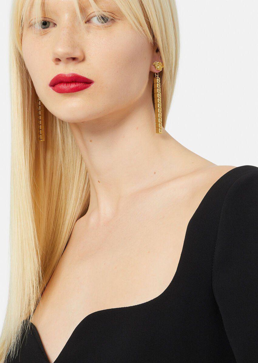 Luxury Greca drop earrings