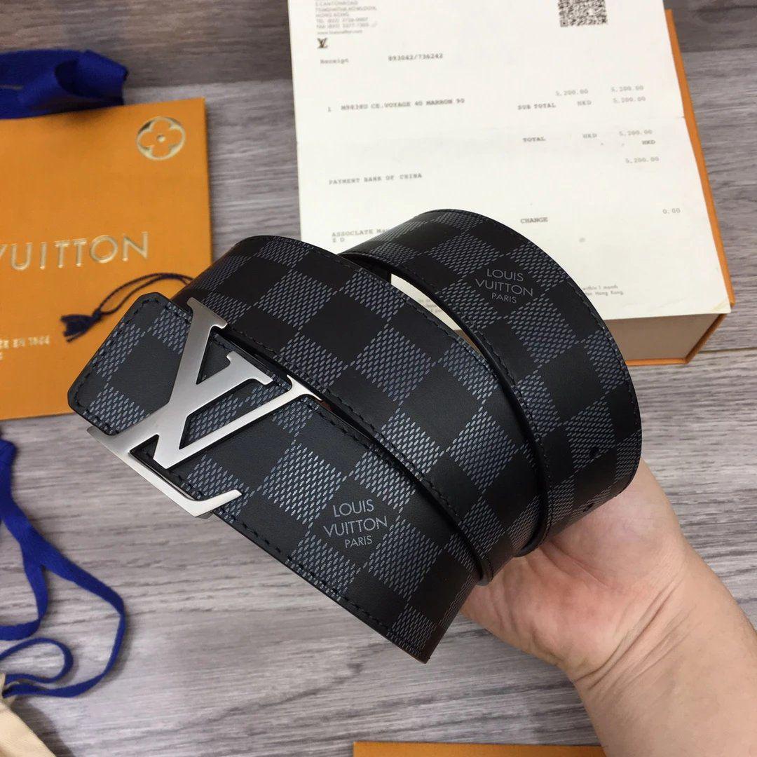 Luxury Lv initials reversible belt
