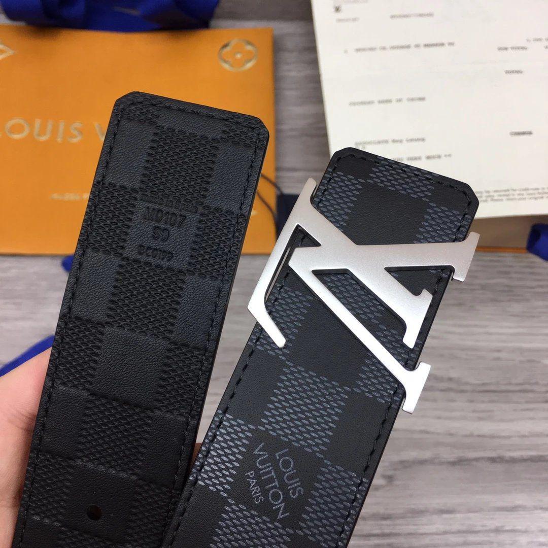 Luxury Lv initials reversible belt