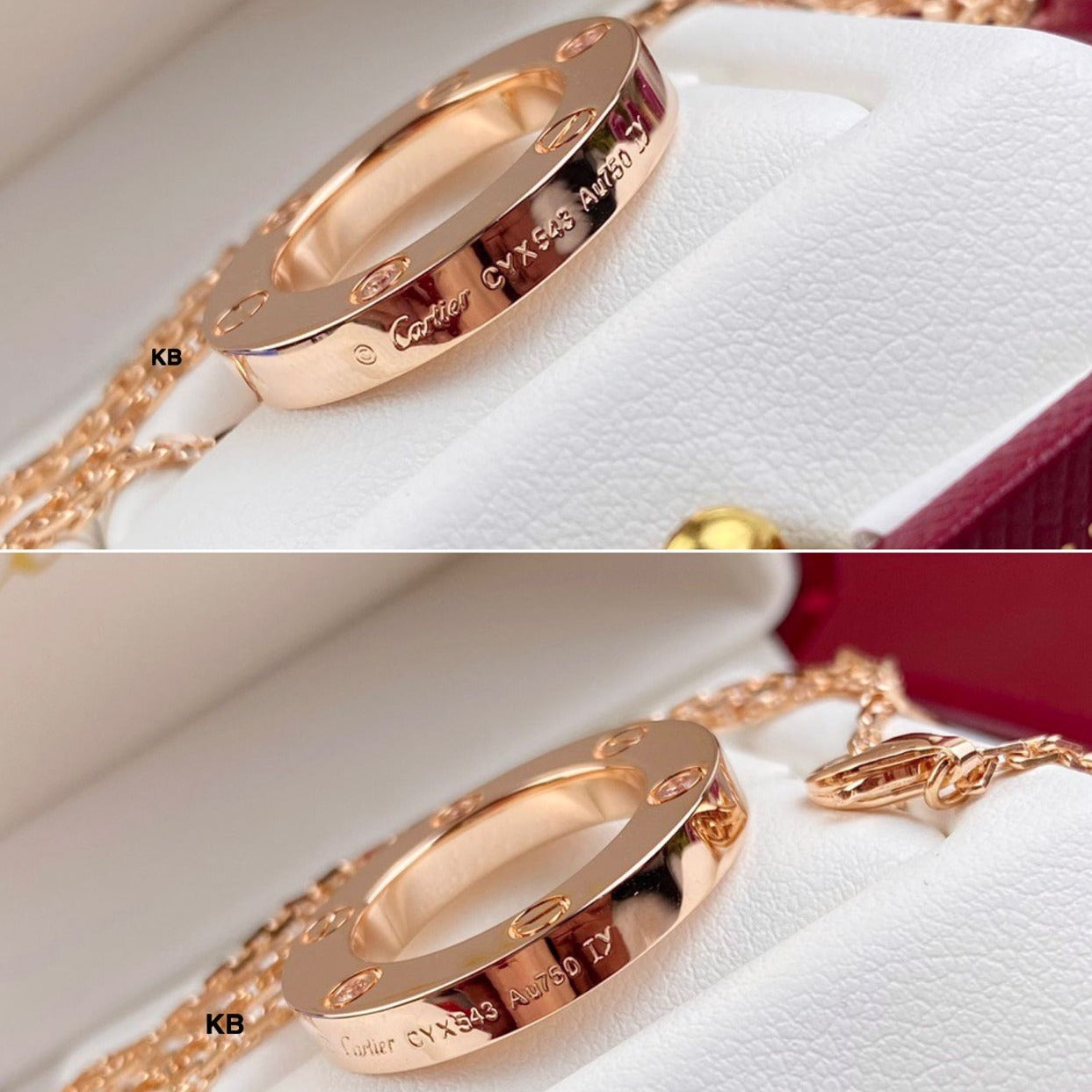 LOVE NECKLACE WITH 3 DIAMONDS - AmazingBaba