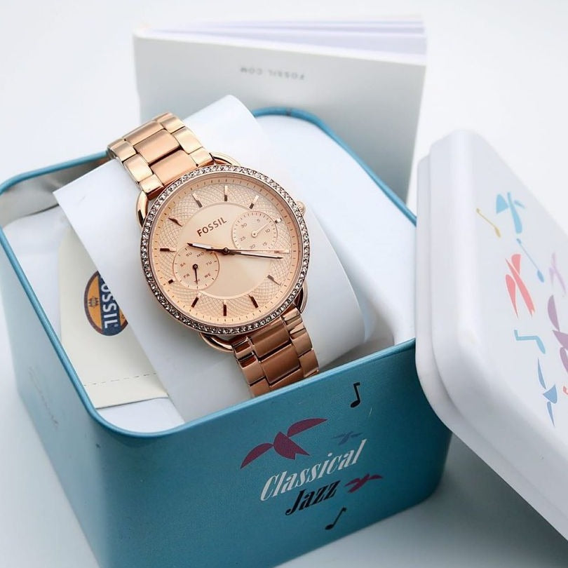 AMAZING CARLIE ROSE-GOLD WATCH - AmazingBaba
